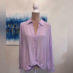 Women’s Lavender Button-up blouse